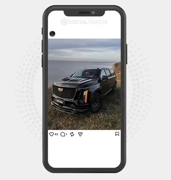 Instagram account LuxeCars (2.1k Followers)