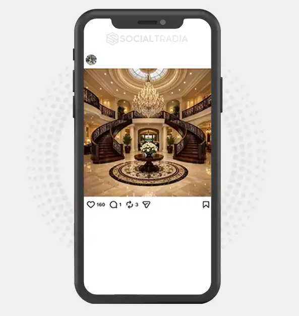 Instagram account LuxeHomeDesign (6.4k Followers)