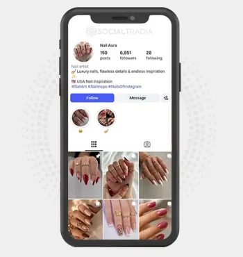 Instagram account nail_aurausa (6.8k Followers)