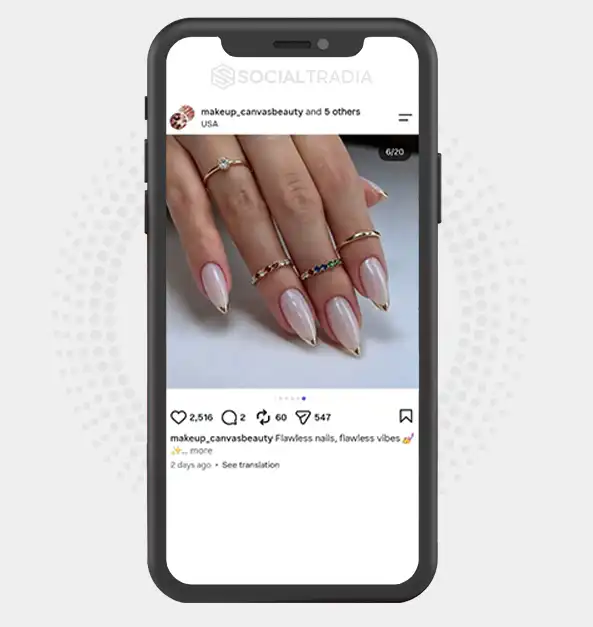 Instagram account nail_aurausa (6.8k Followers)
