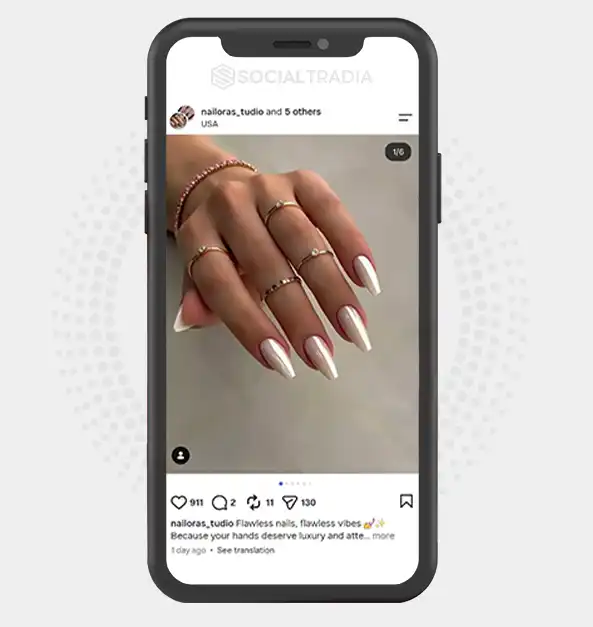 Instagram account nail_aurausa (6.8k Followers)