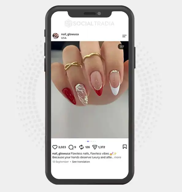 Instagram account nail_glowusa (7.3k Followers)