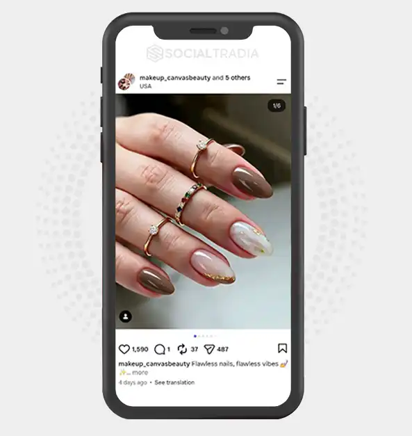 Instagram account nail_glowusa (7.3k Followers)