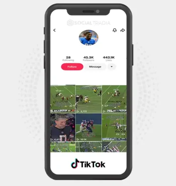 TikTok account NFL Nation (45.3k Followers)