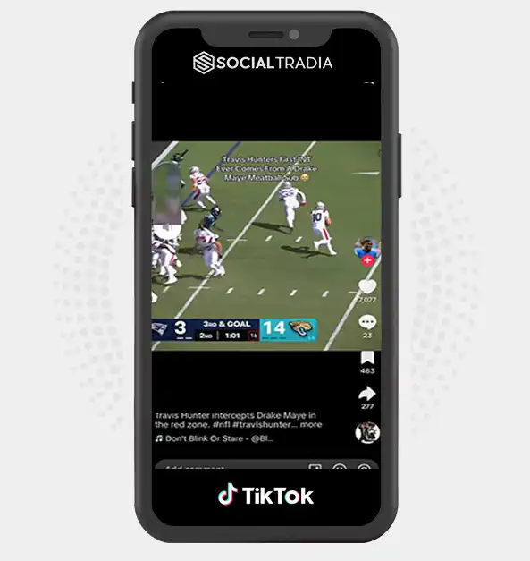 TikTok account NFL Nation (45.3k Followers)