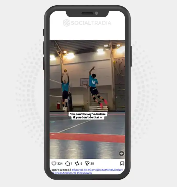 Instagram account sport.szone43 (2.2k Followers)