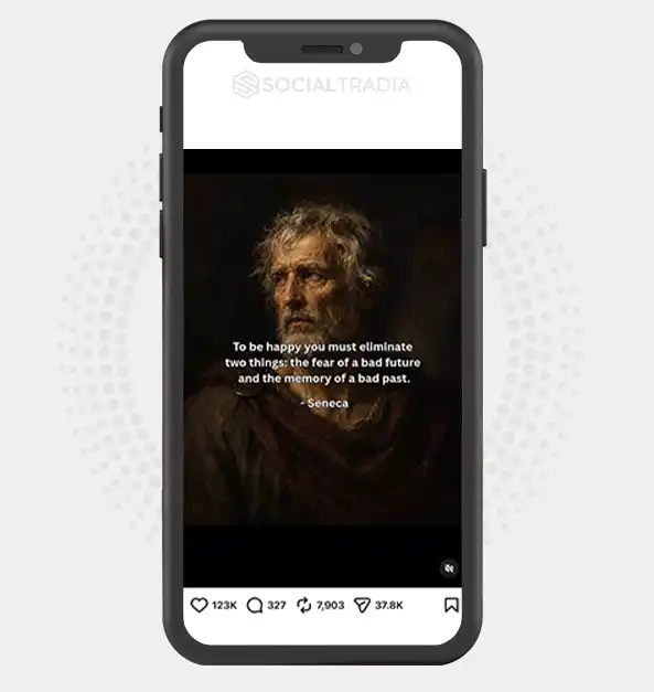 Instagram account Stoic Wisdom (32.2k Followers)