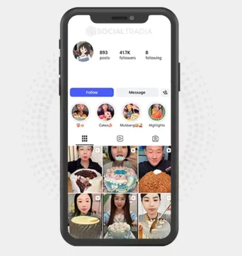 Instagram account Sweet Mukbang (41.8k Followers)