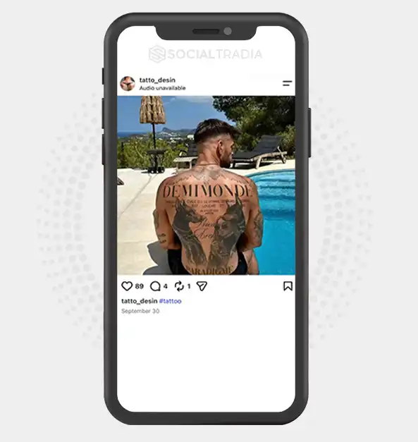 Instagram account tatto_desin (2.4k Followers)