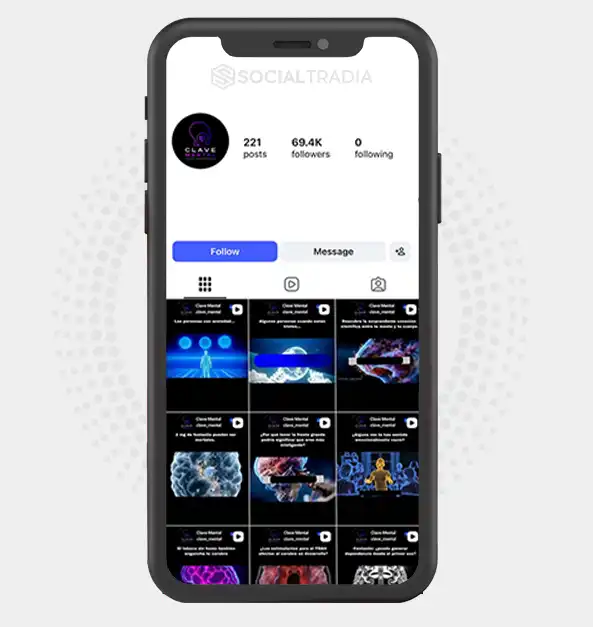 Instagram account The Mind Code (69.4k Followers)