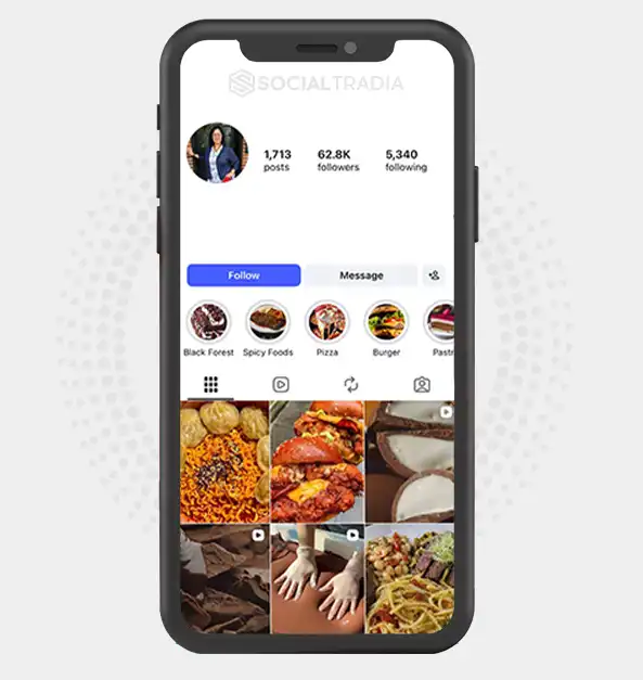 Instagram account The Tasty Table (62.8k Followers)