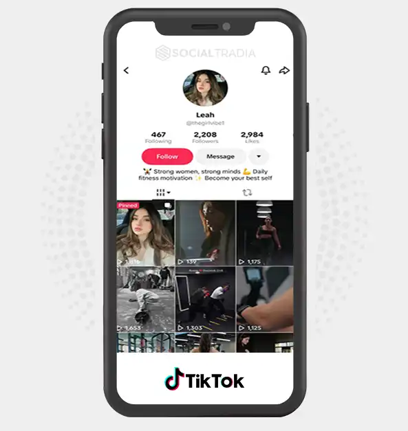 TikTok account thegirlvibe1 (2.2k Followers)