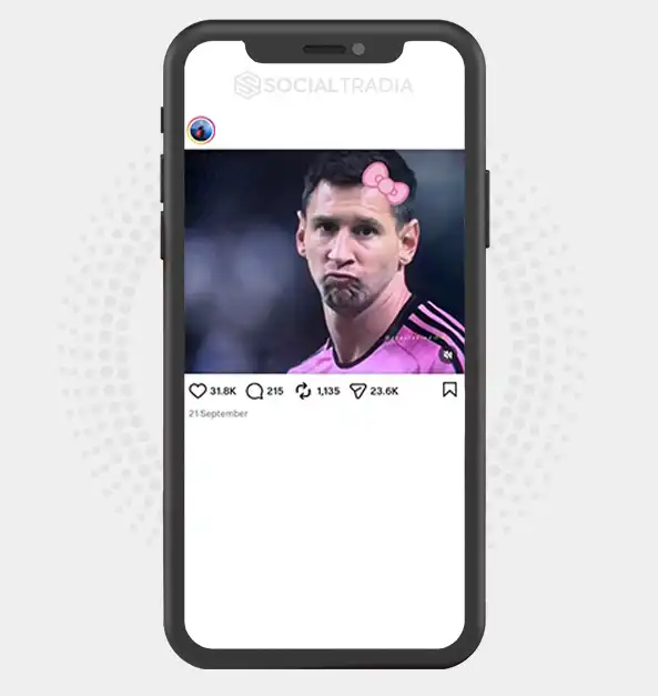 Instagram account TheMessiCode (8.9k Followers)