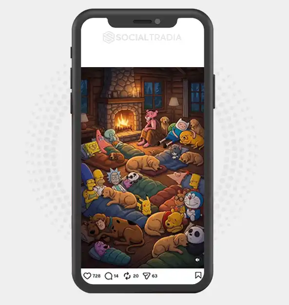 Instagram account Toon Dreams (12k Followers)