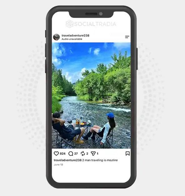 Instagram account traveladventure238 (4k Followers)