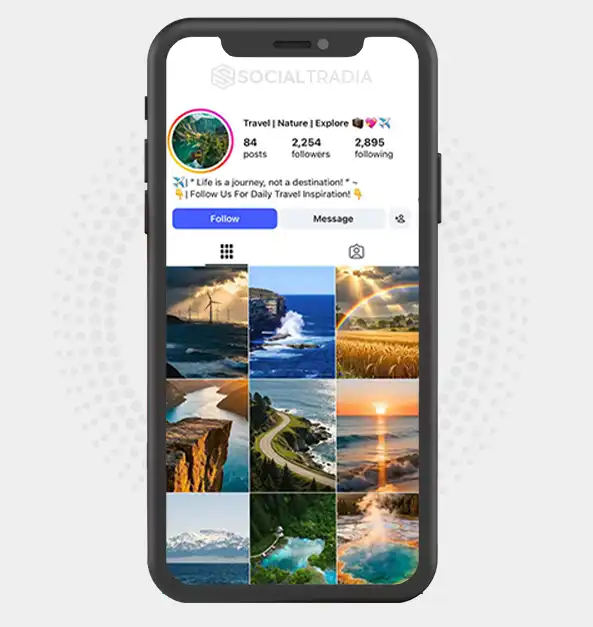 Instagram account travelandnature.opu (2.2k Followers)