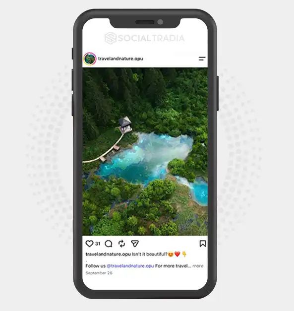 Instagram account travelandnature.opu (2.2k Followers)