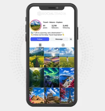 Instagram account travelandnature.pered (2.2k Followers)