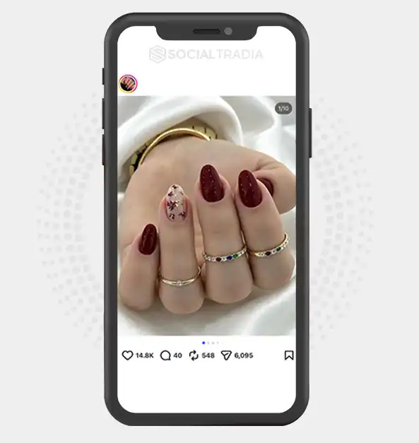 Instagram account TrendyNailArt (16.3k Followers)