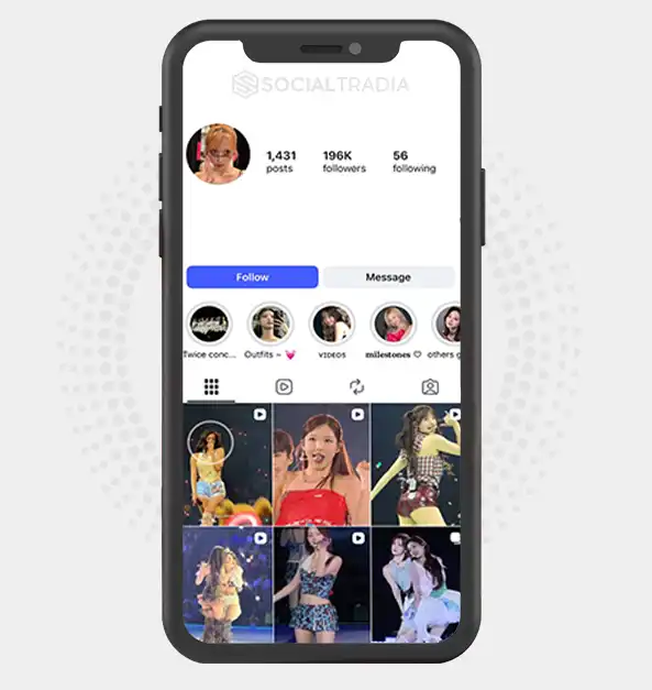 Instagram account TWICE Forever (196k Followers)