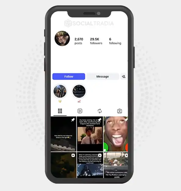 Instagram account ViralFunnyVidz (29.5k Followers)