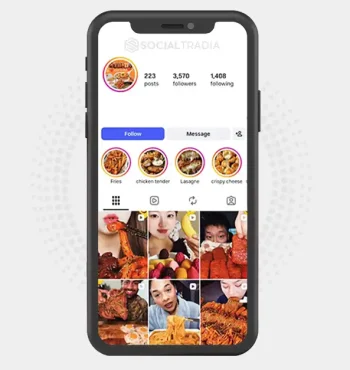 Instagram account ViralMukbang (3.5k Followers)